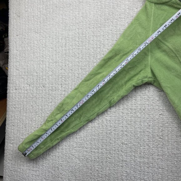Columbia Women's Sz Small Lime Green Polar Fleece Jacket Full Zip Pockets Hike - Picture 11 of 16